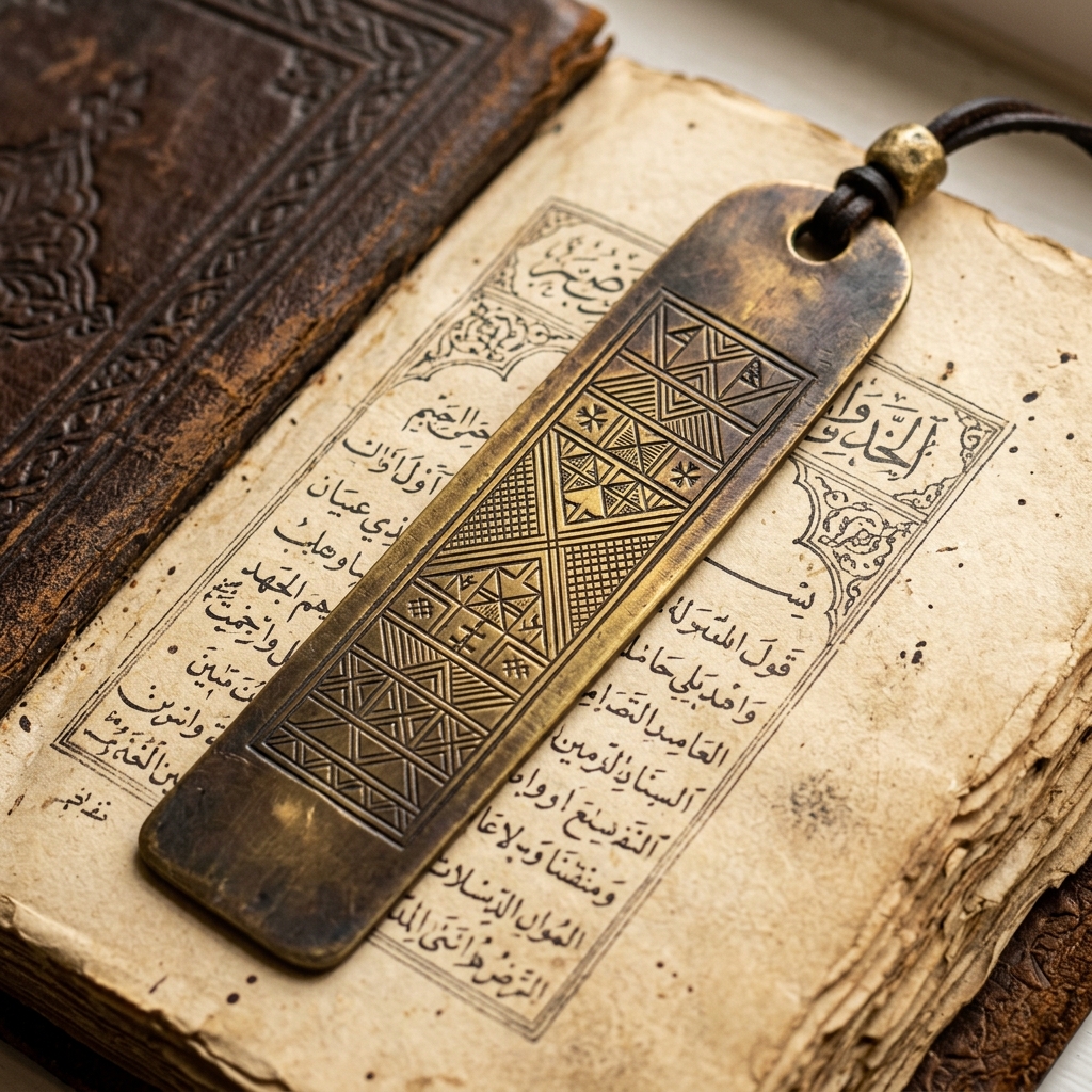 Tuareg Engraved Brass Bookmark by Tuareg Silversmiths